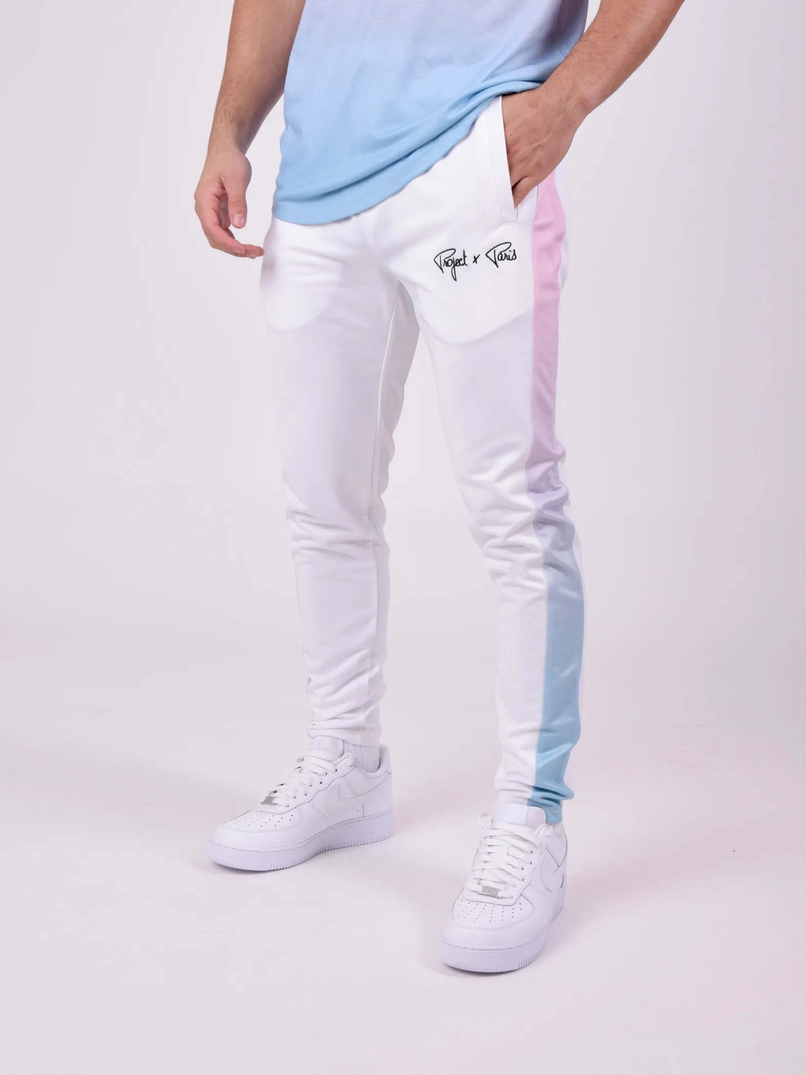 Pantalones con rayas degradadas