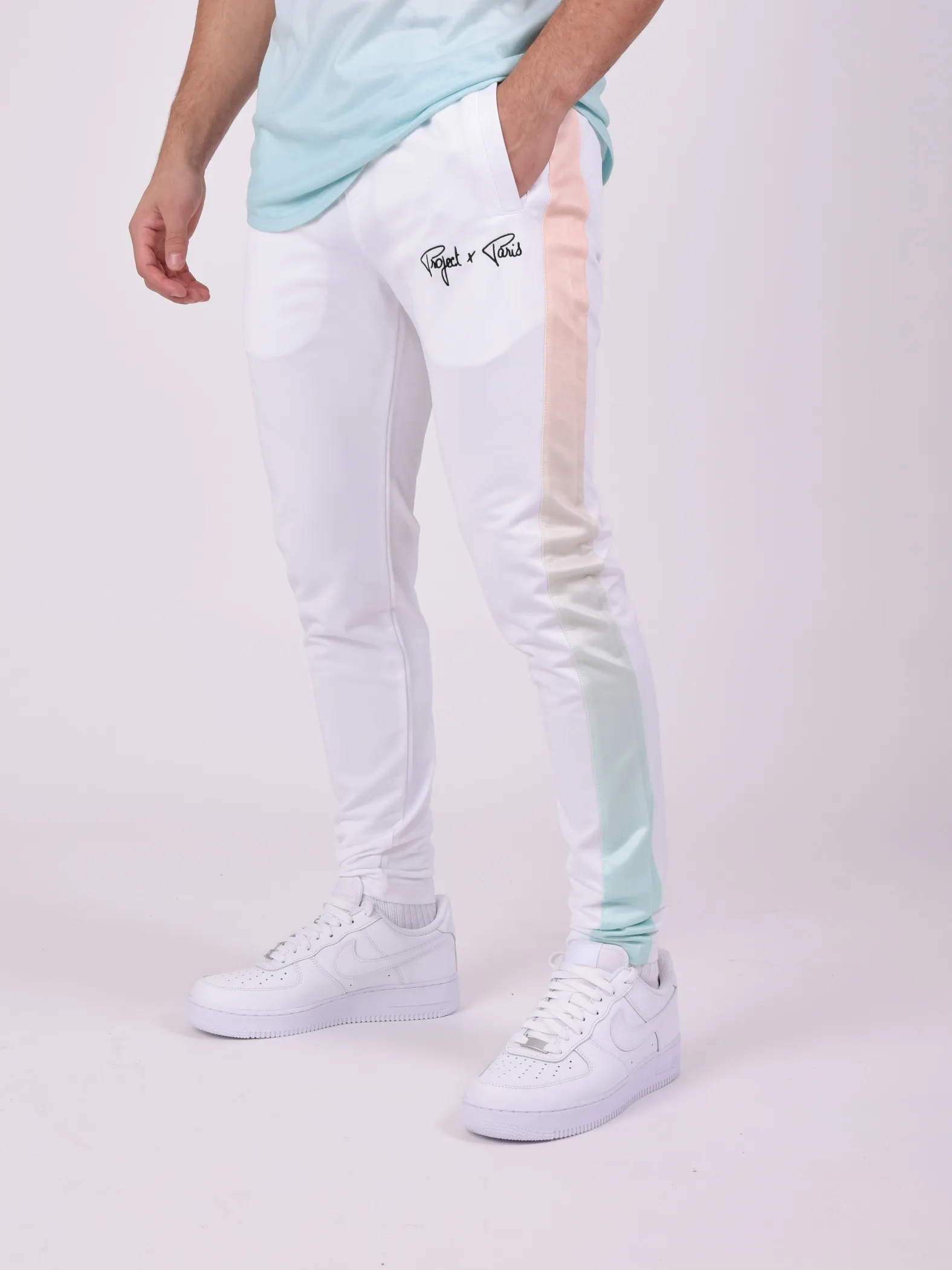 Pantalones con rayas degradadas
