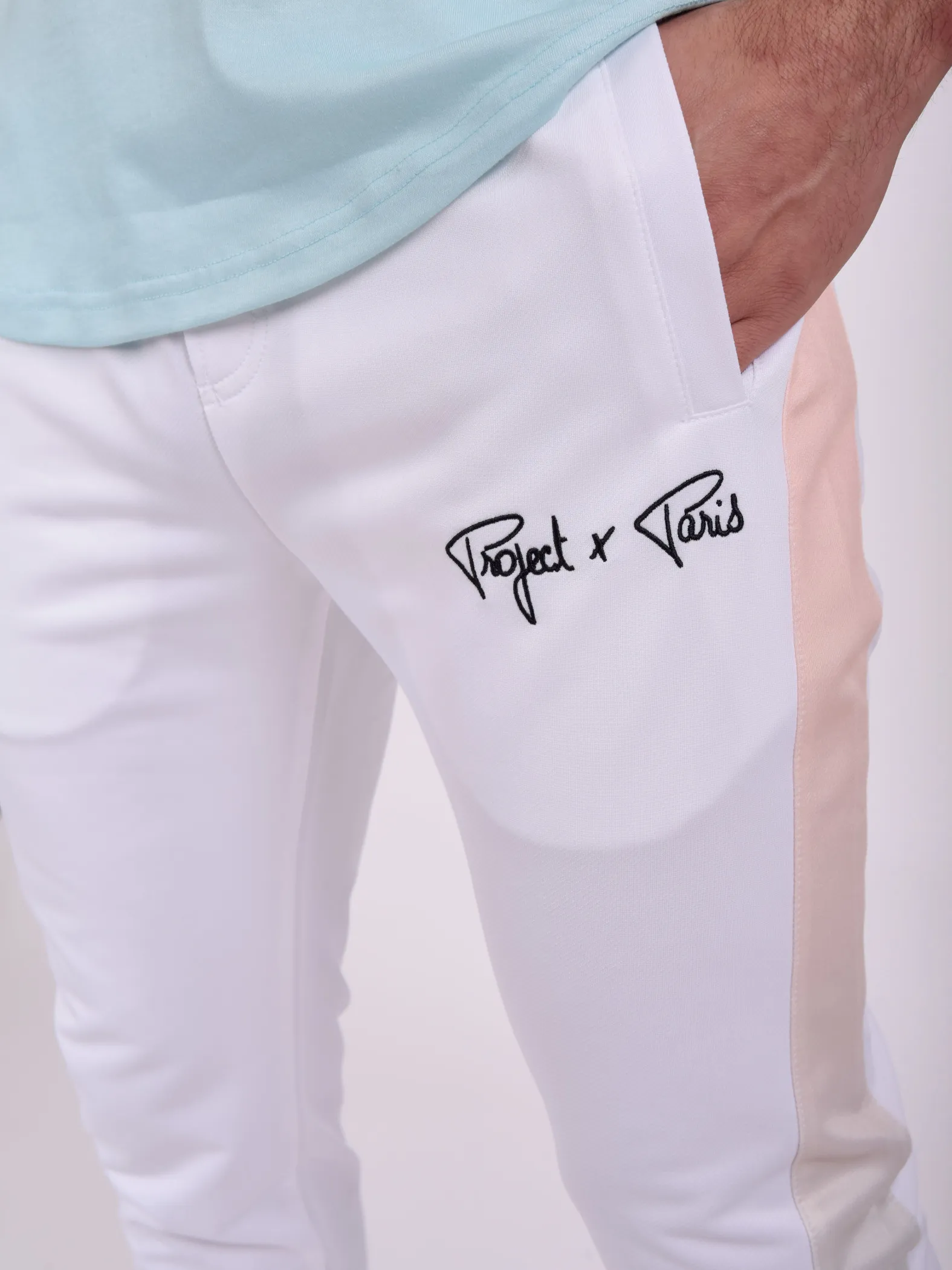 Pantalones con rayas degradadas