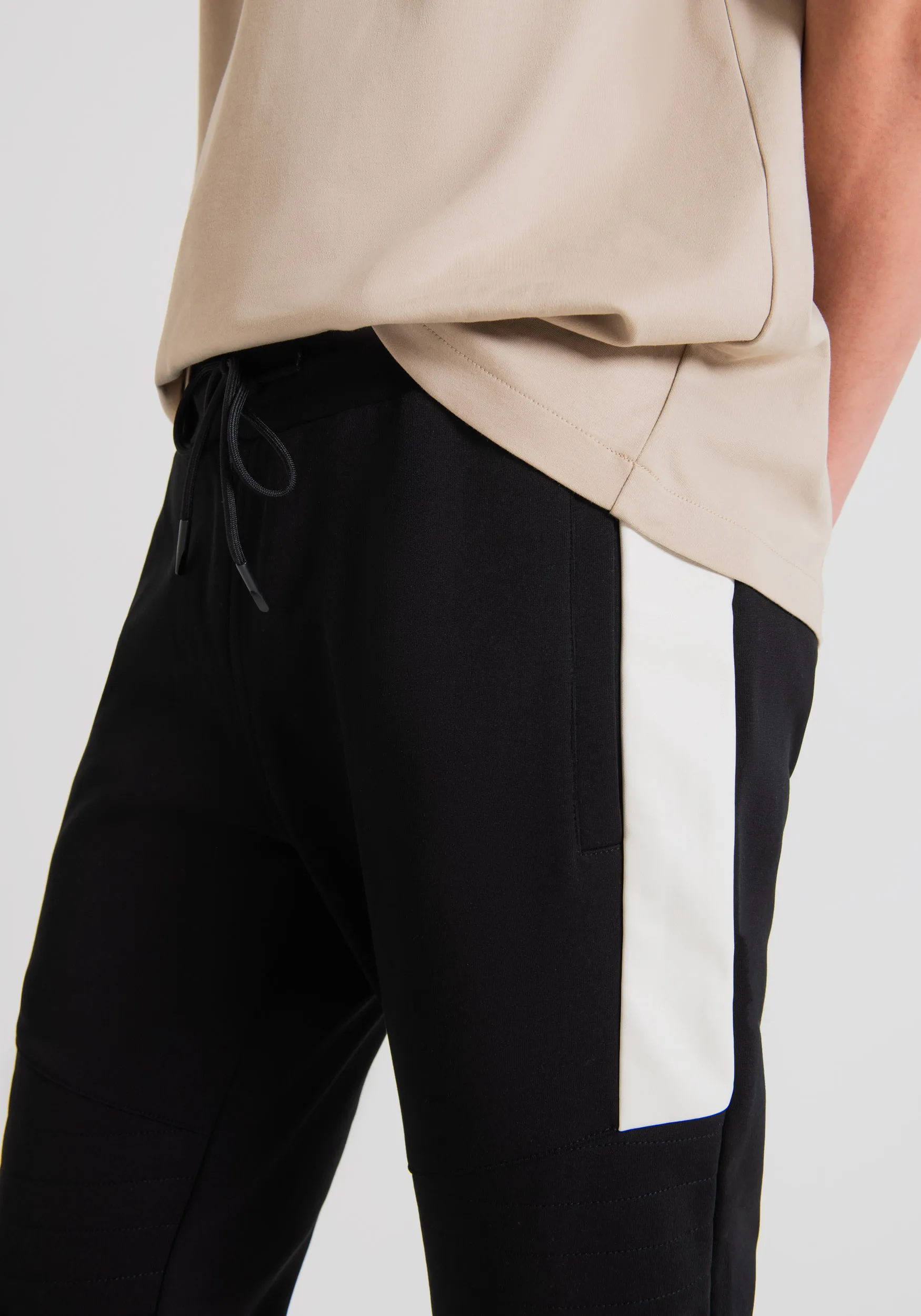 PANTALONES DE FELPA SLIM FIT DE MEZCLA DE ALGODÓN