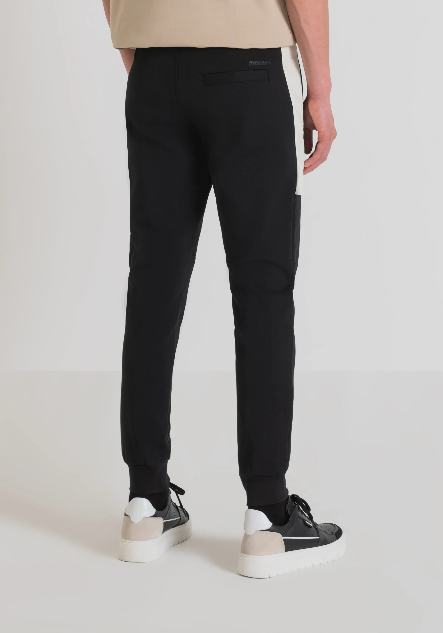 PANTALONES DE FELPA SLIM FIT DE MEZCLA DE ALGODÓN