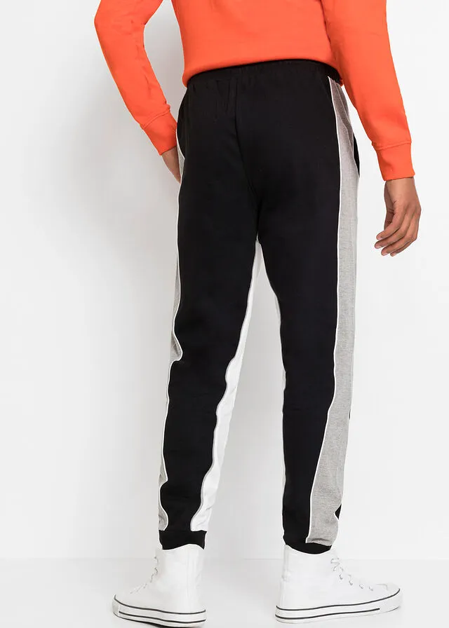 PANTALóN DE CHáNDAL NEGROBLANCOGRIS CLARO JASPEADO