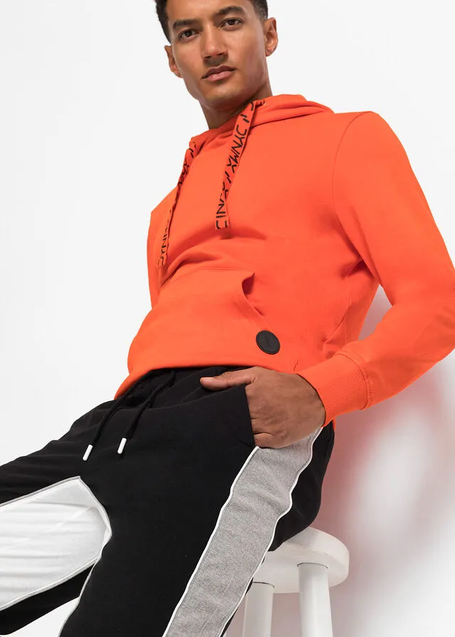 PANTALóN DE CHáNDAL NEGROBLANCOGRIS CLARO JASPEADO