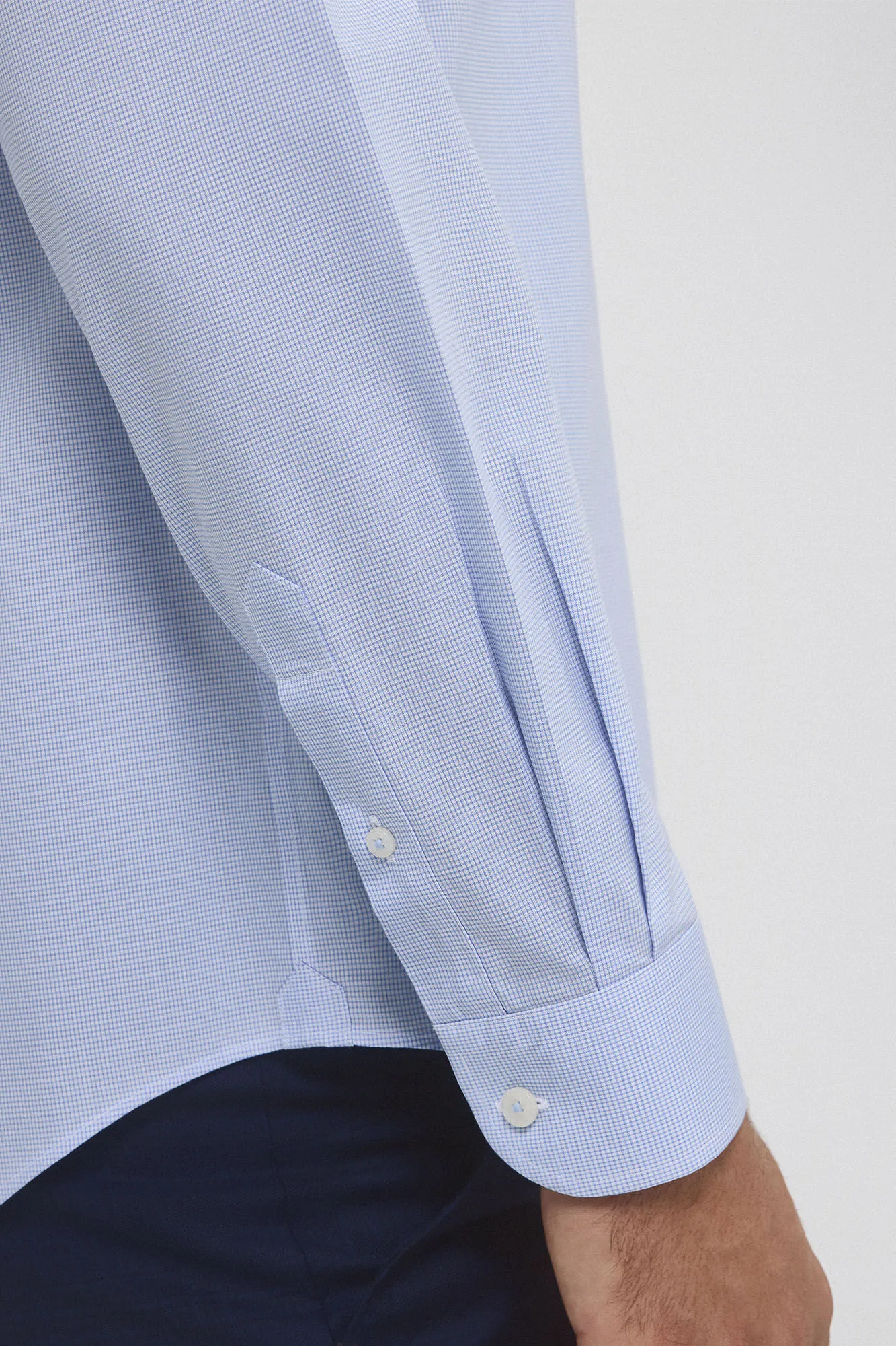 Pedro del Hierro Camisa vestir cuadros non iron + antimanchas