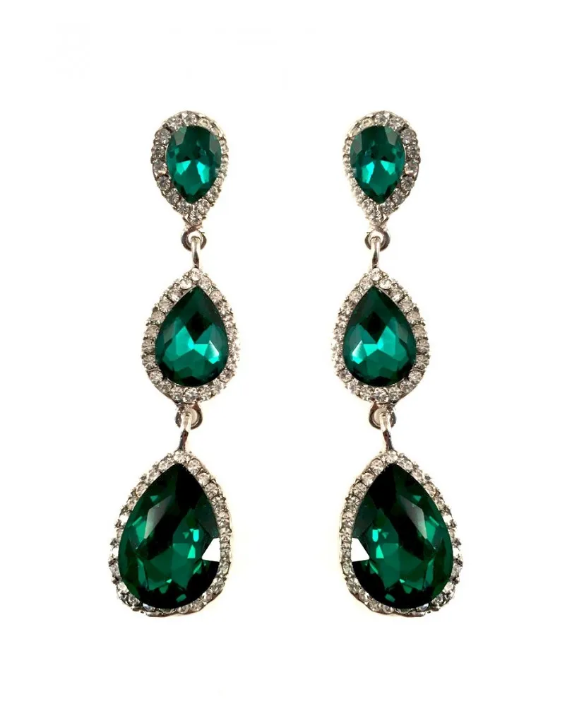 PENDIENTES LARGOS DE FIESTA ONLINE VERDES