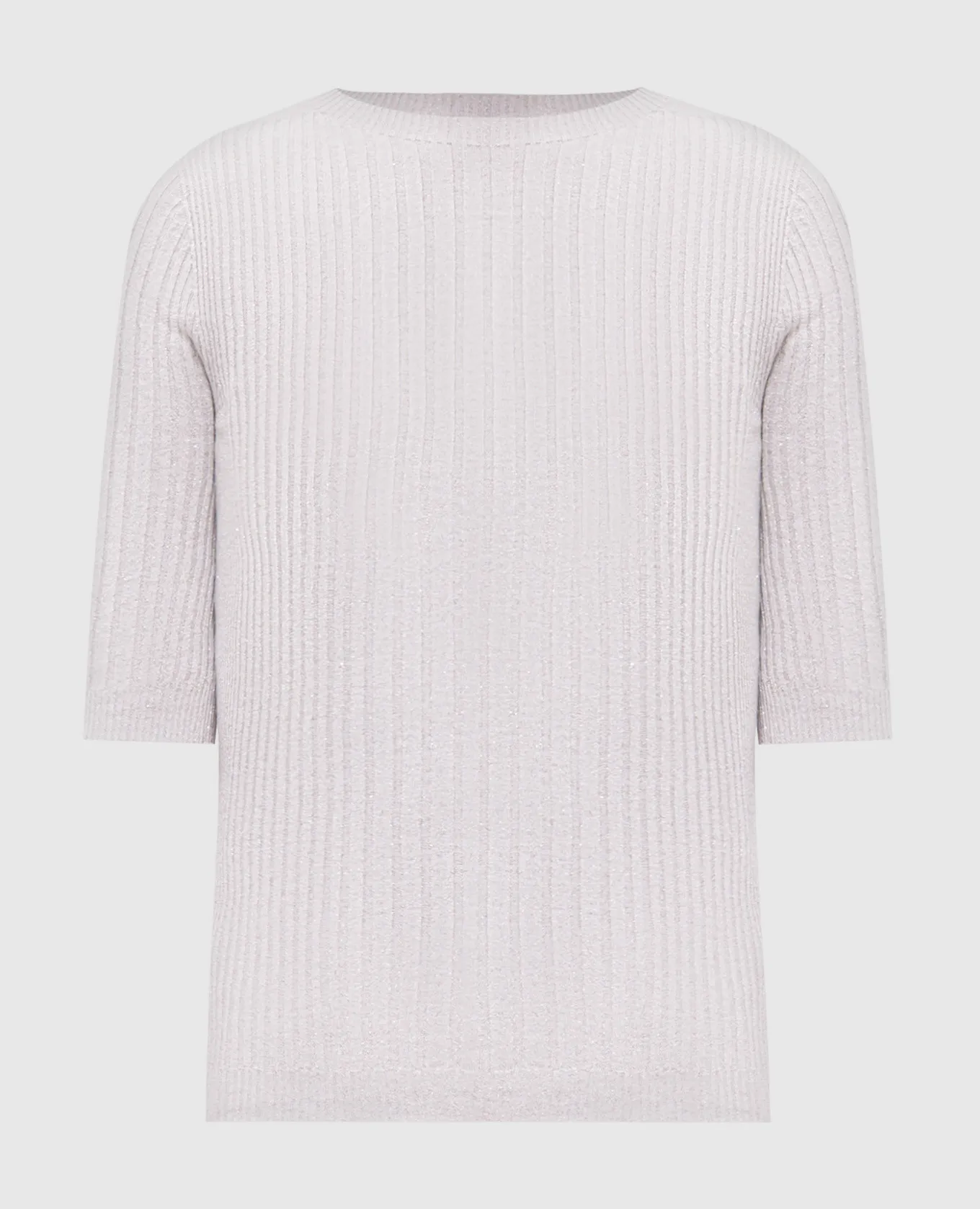 Peserico Beige striped top with lurex