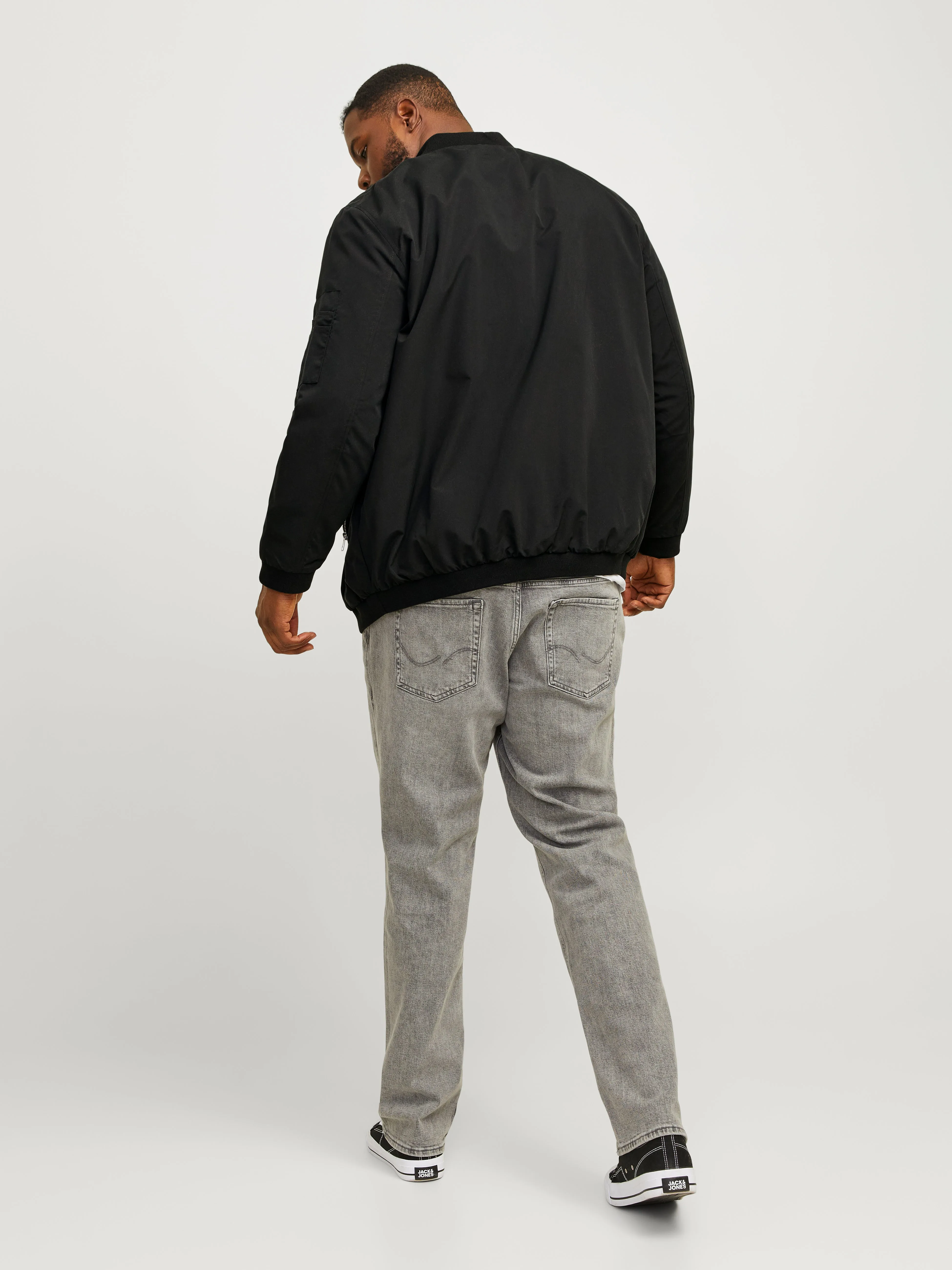 Plus Size Chaqueta bomber | Negro | Jack & Jones®