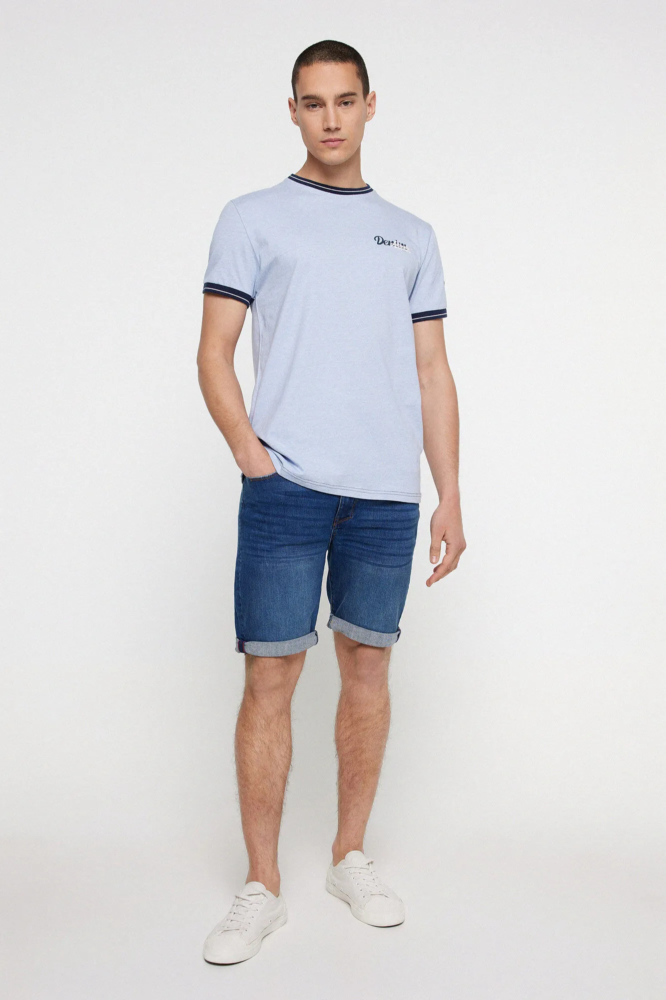 Privata Camiseta manga corta ribeteada