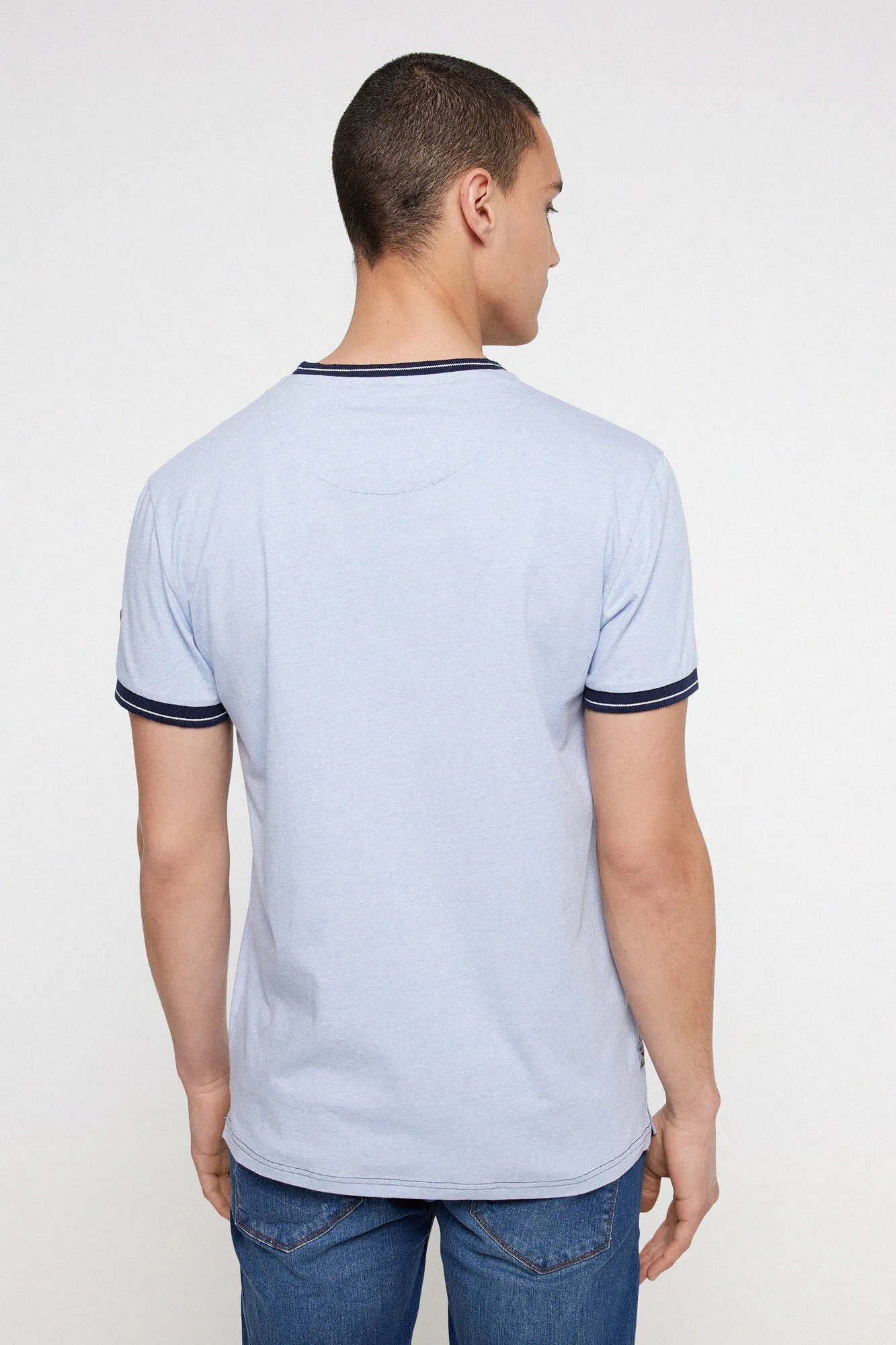 Privata Camiseta manga corta ribeteada