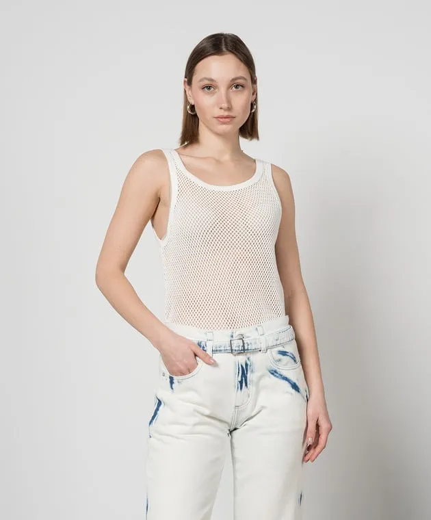 PROENZA SCHOULER White openwork top Kiki