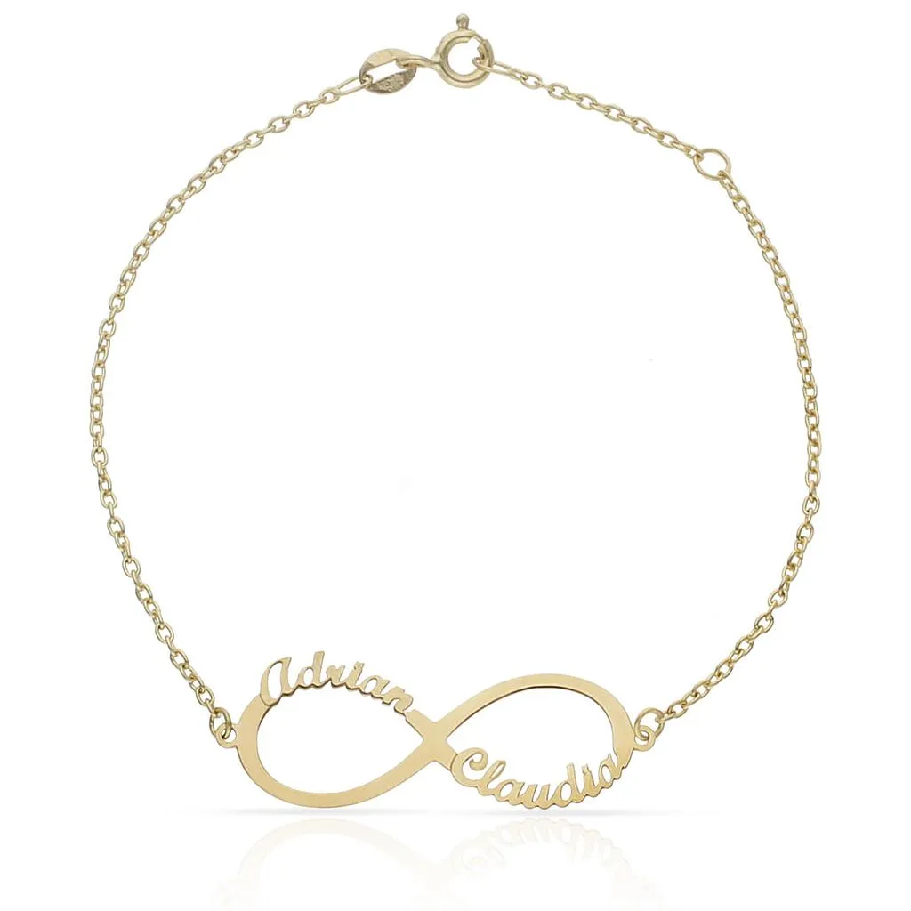 Pulsera Oro Infinito 11 x 33 mm.