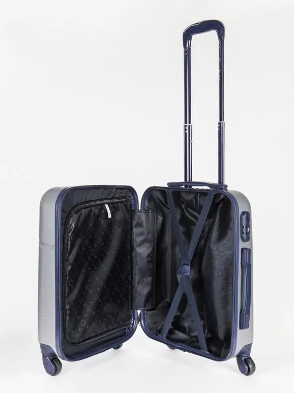 Renato Balestra Maleta de cabina rígida  52 X 40 X 23  plateada