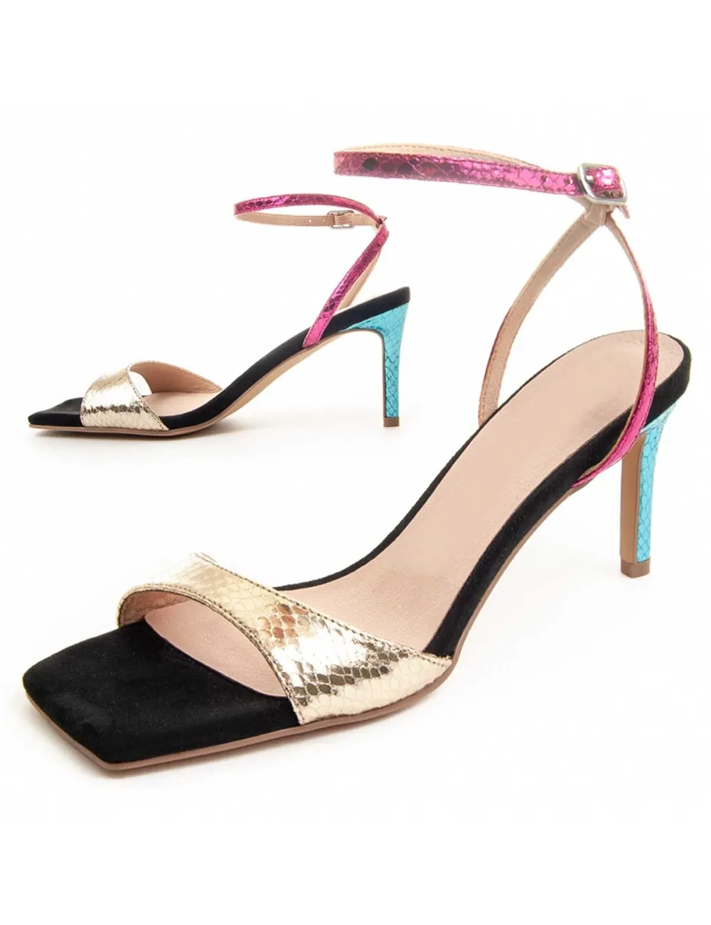 Sandalia Con Tacón Para Mujer.  Montevita  Sanndal9  88470