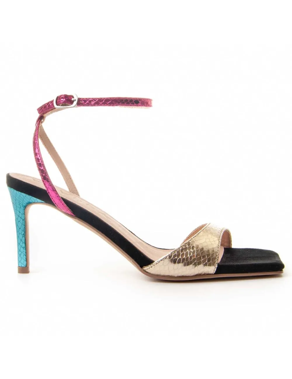 Sandalia Con Tacón Para Mujer.  Montevita  Sanndal9  88470