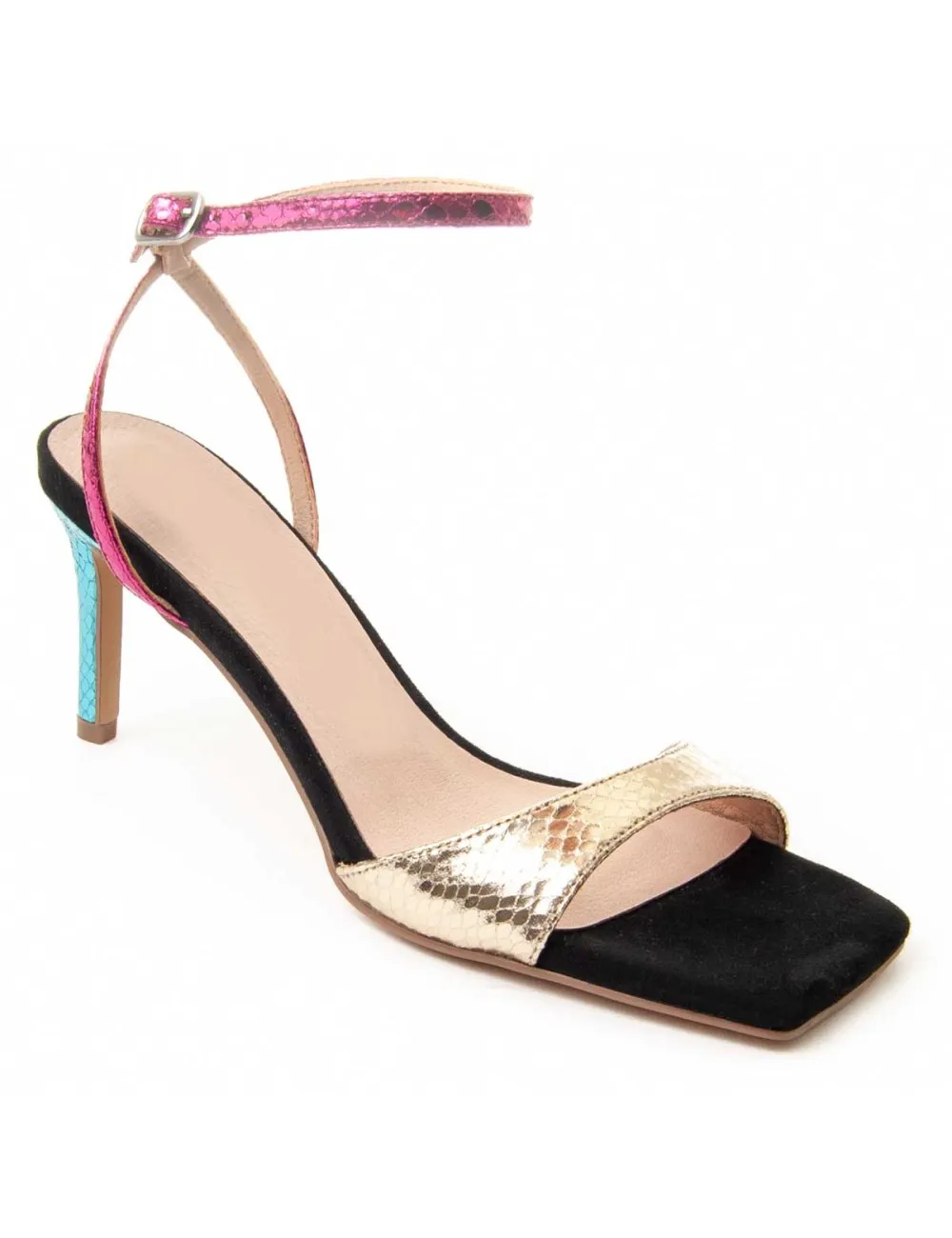 Sandalia Con Tacón Para Mujer.  Montevita  Sanndal9  88470
