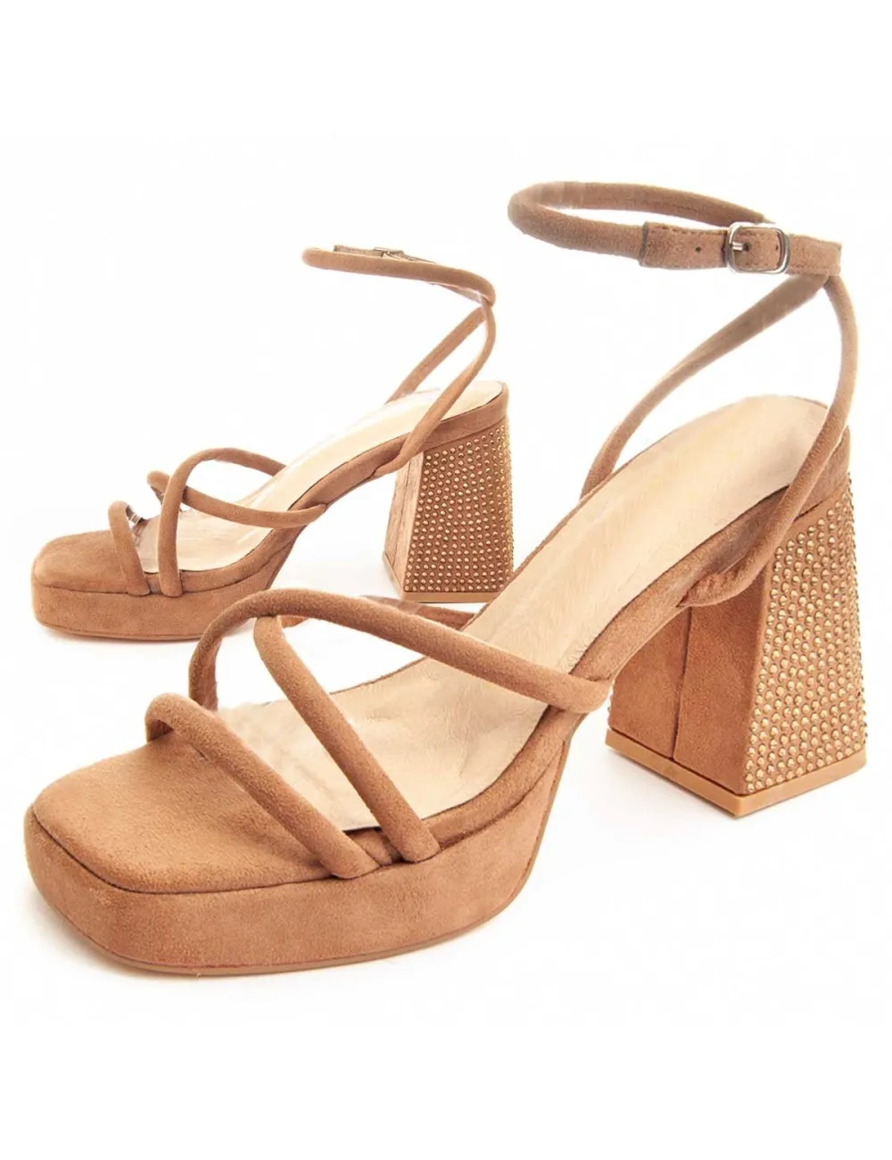 Sandalia De Tacón Para Mujer.  Montevita  Festsand  88513