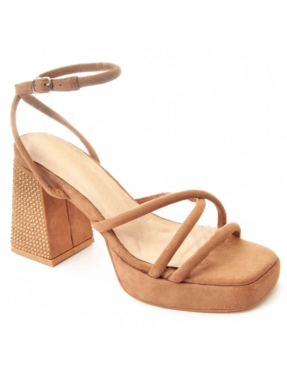 Sandalia De Tacón Para Mujer.  Montevita  Festsand  88513