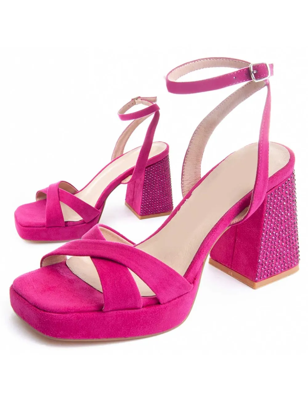 Sandalia De Tacón Para Mujer.  Montevita  Festsand3  88517