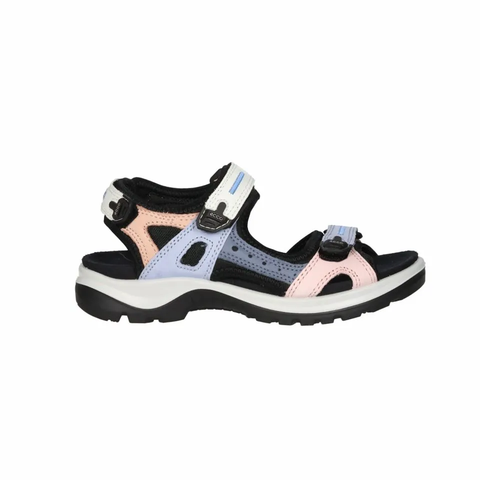 Sandalia Nobuck Multicolor 3 Velcros Piso Goma