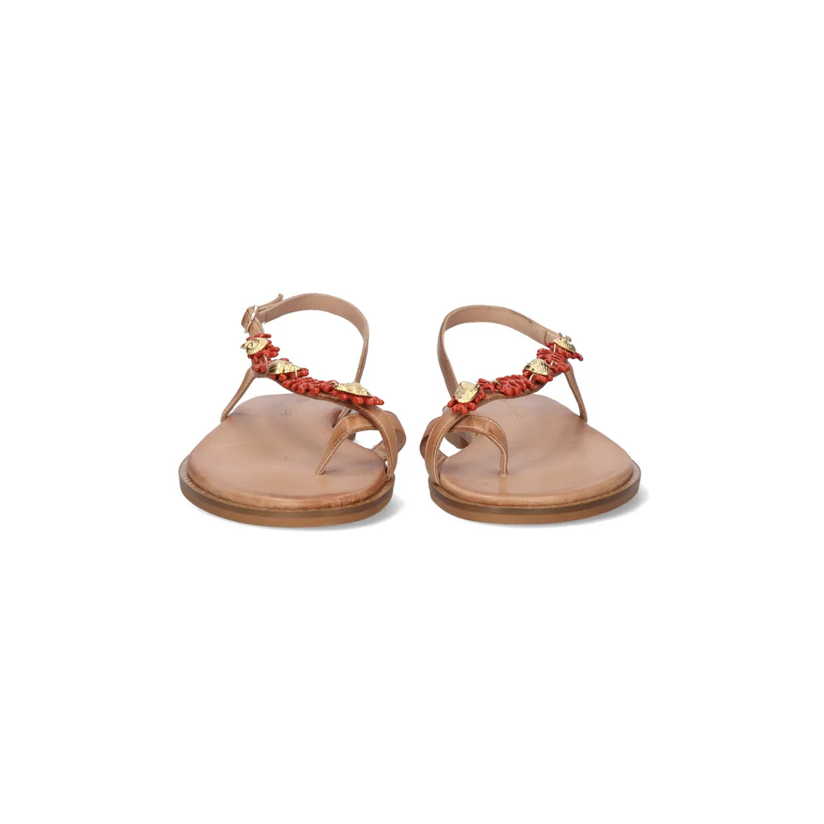 SANDALIA PLANA 572 CHIOS LEATHER NATURAL