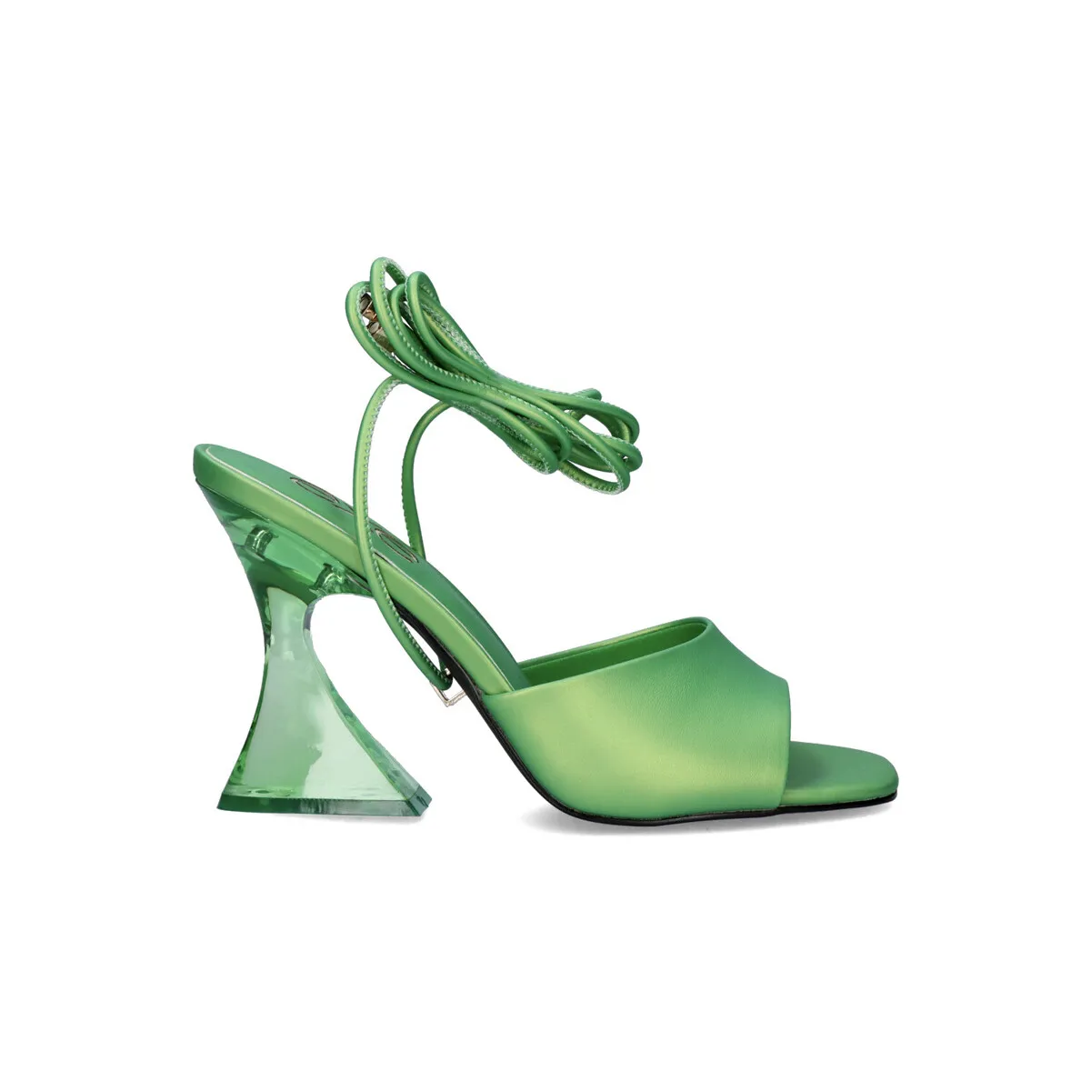 SANDALIA TACÓN CRYSTAL706 VERDE