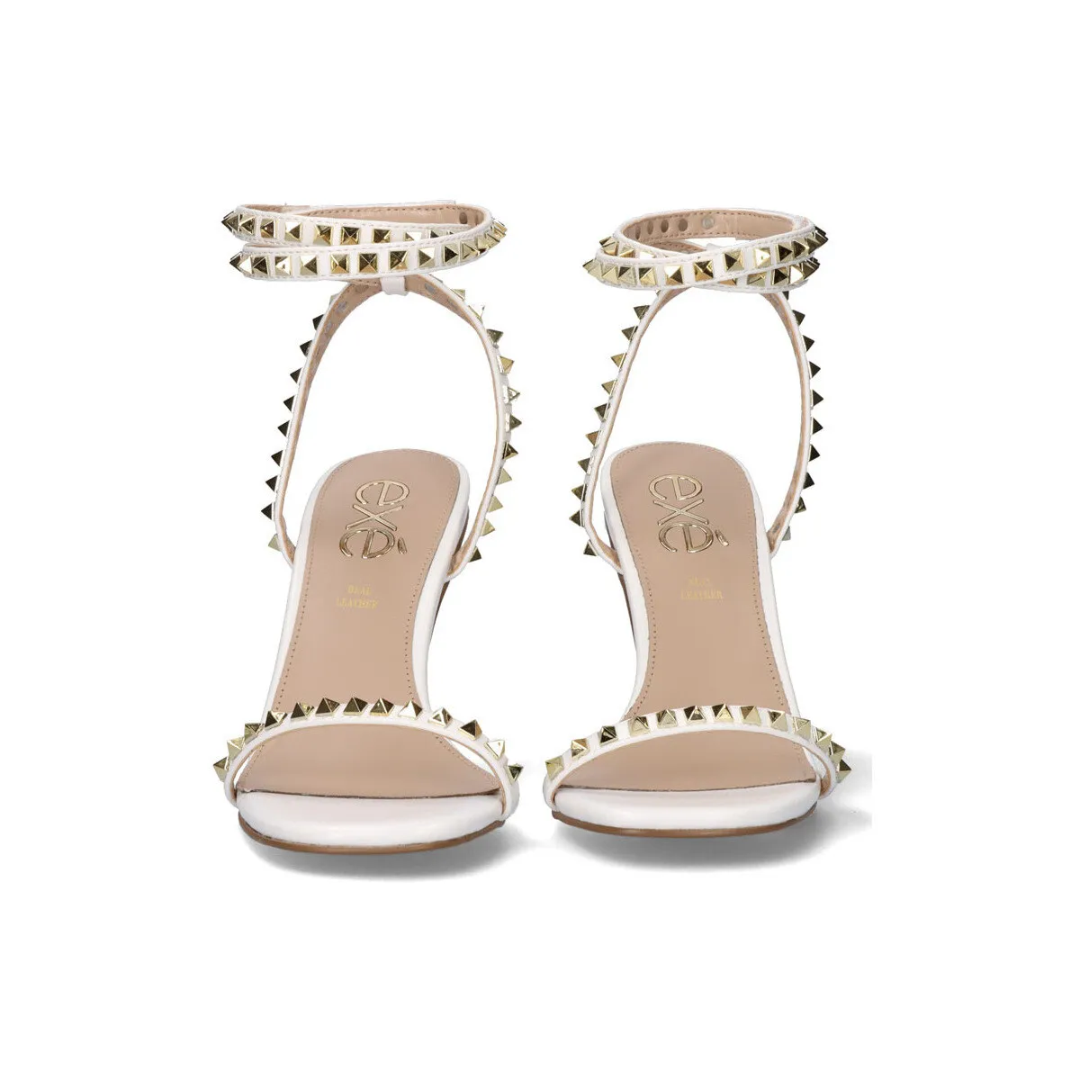 SANDALIA TACÓN EXÉ MAGGIE877 WHITE GOLD
