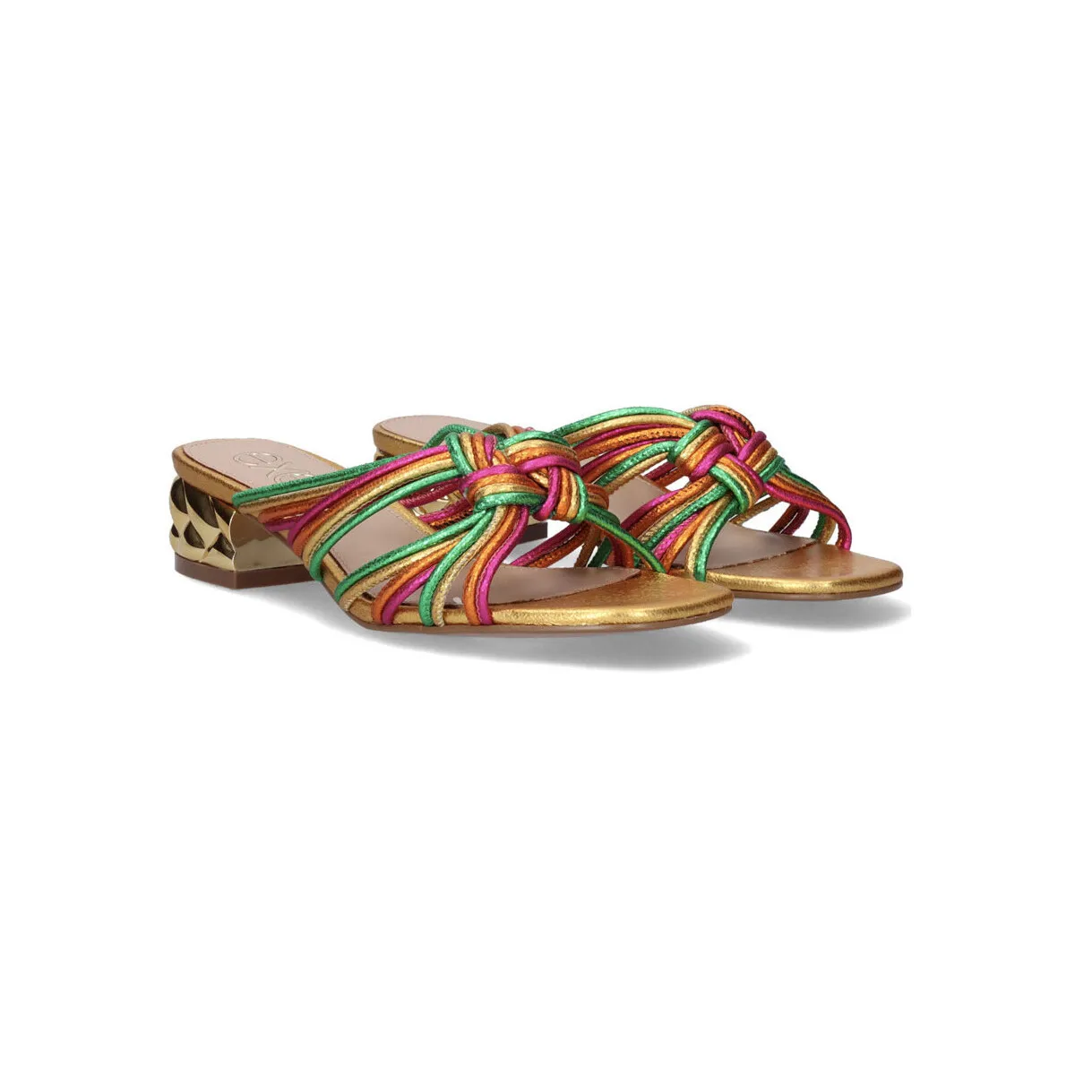 SANDALIA TACÓN KATY227 METALLIC GOLD BRONZE