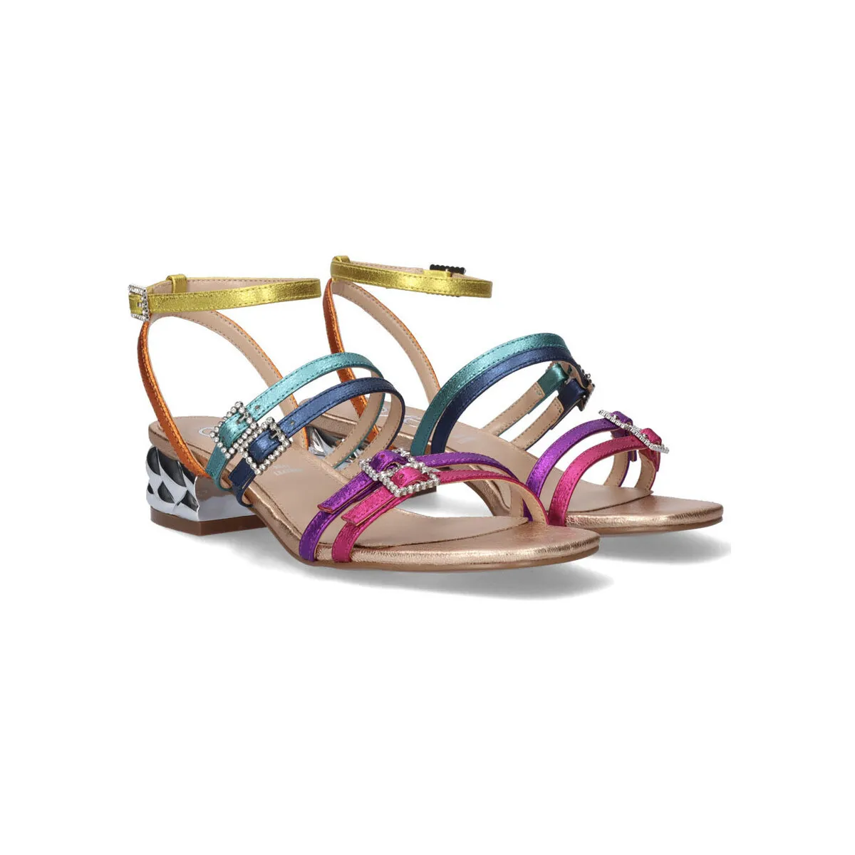 SANDALIA TACÓN KATY237 METALLIC MULTICOLOR