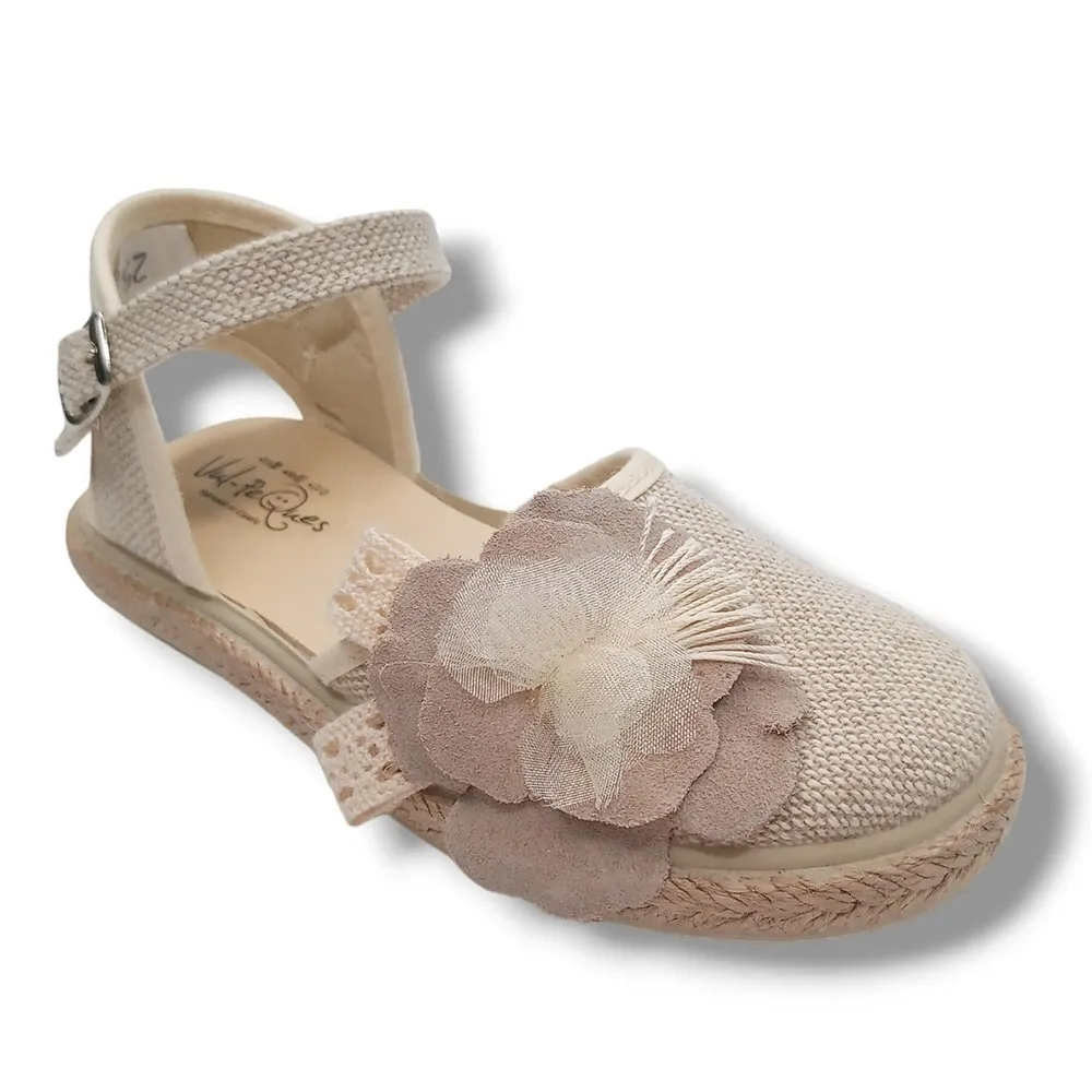 SANDALIA VULPEQUES CERRADA 1001LC/3 LINO CRUDO CORDONETS