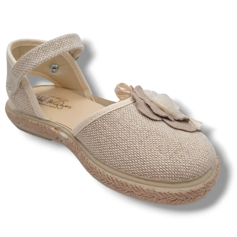 SANDALIA VULPEQUES CERRADA 1001LC/3 LINO CRUDO CORDONETS