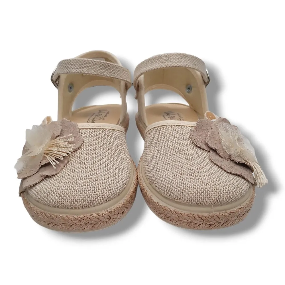 SANDALIA VULPEQUES CERRADA 1001LC/3 LINO CRUDO CORDONETS