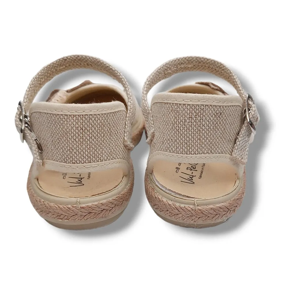 SANDALIA VULPEQUES CERRADA 1001LC/3 LINO CRUDO CORDONETS