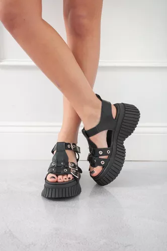 SANDALIAS DE MUJER PLATAFORMA HEBILLA CóMODA LIVIANA ART820