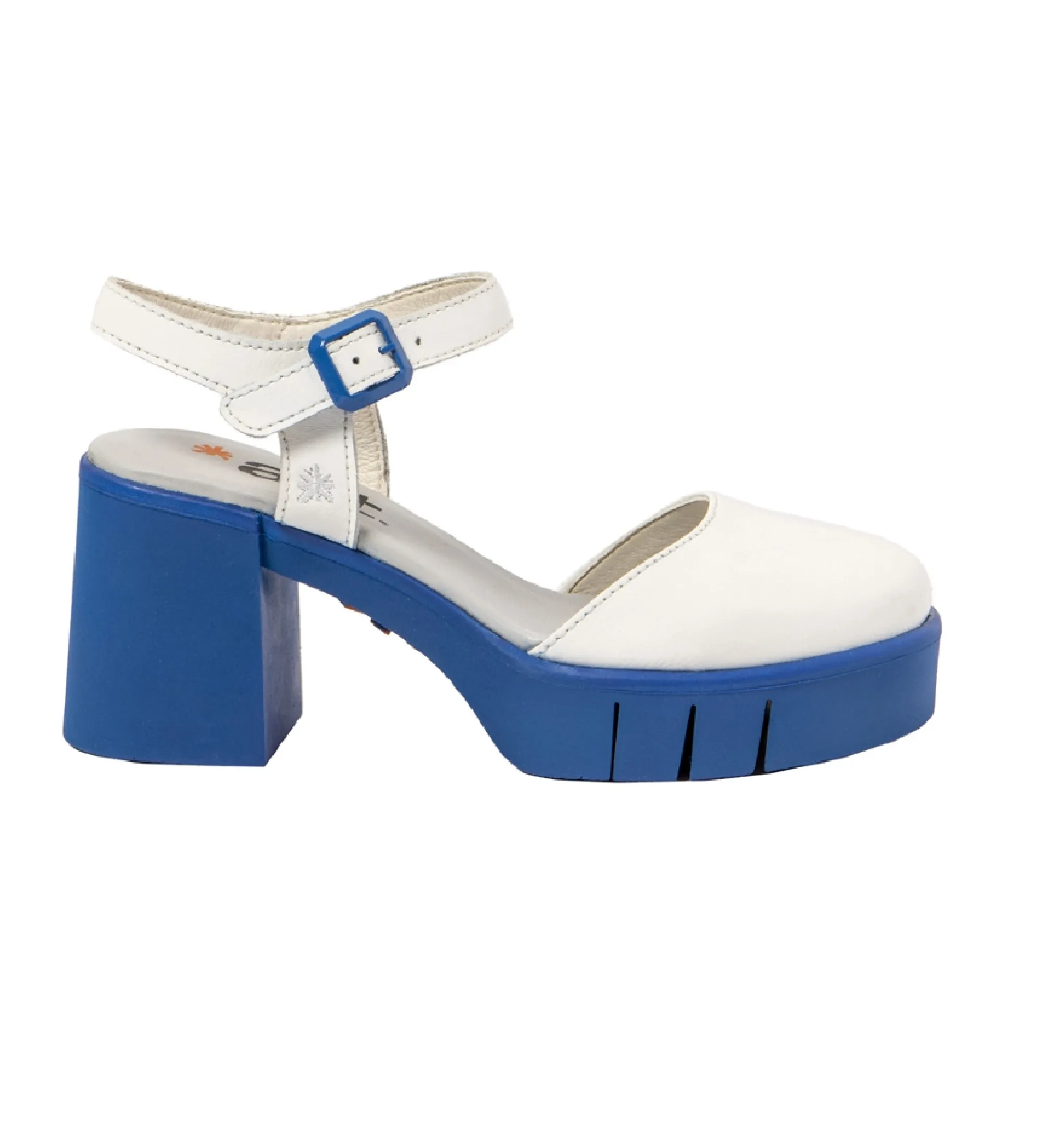 SANDALIAS DE PIEL 1991 BLANCO ALTURA TACóN 8.5CM