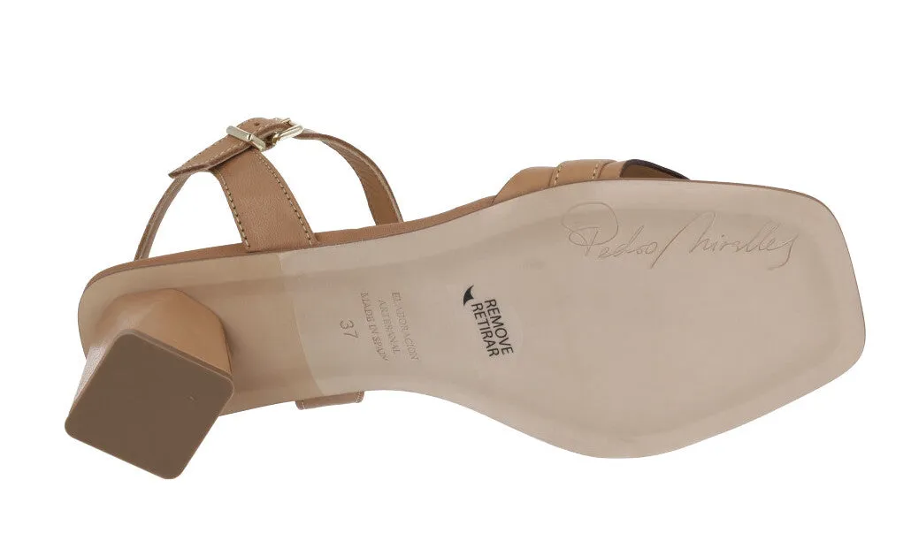 Sandalias de piel Cobán con tacones de 7 cms