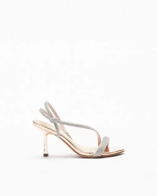 SANDALIAS DE TACóN ALTO PROF 18101153 DORADO