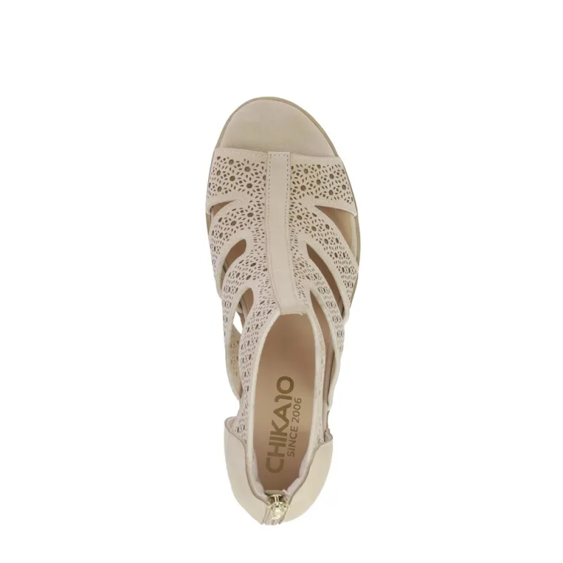 Sandalias De Tacón Chika10 Rosalinda Mujer Beig