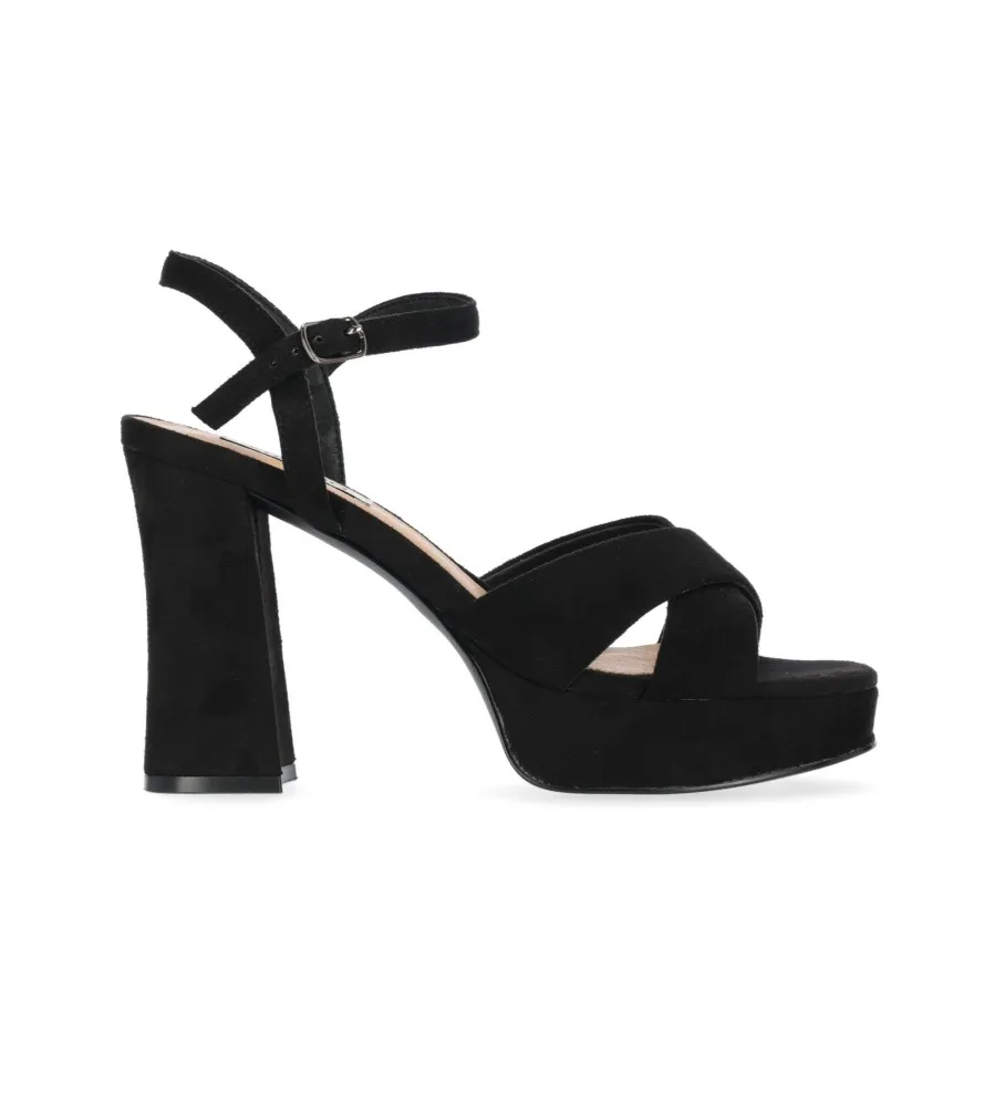 SANDALIAS JOLIE 04 NEGRO ALTURA TACóN 11CM