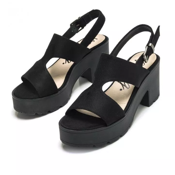 Sandalias tacón Mustang emeline efecto antelina