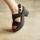 Sandalias tacón Mustang emeline efecto antelina