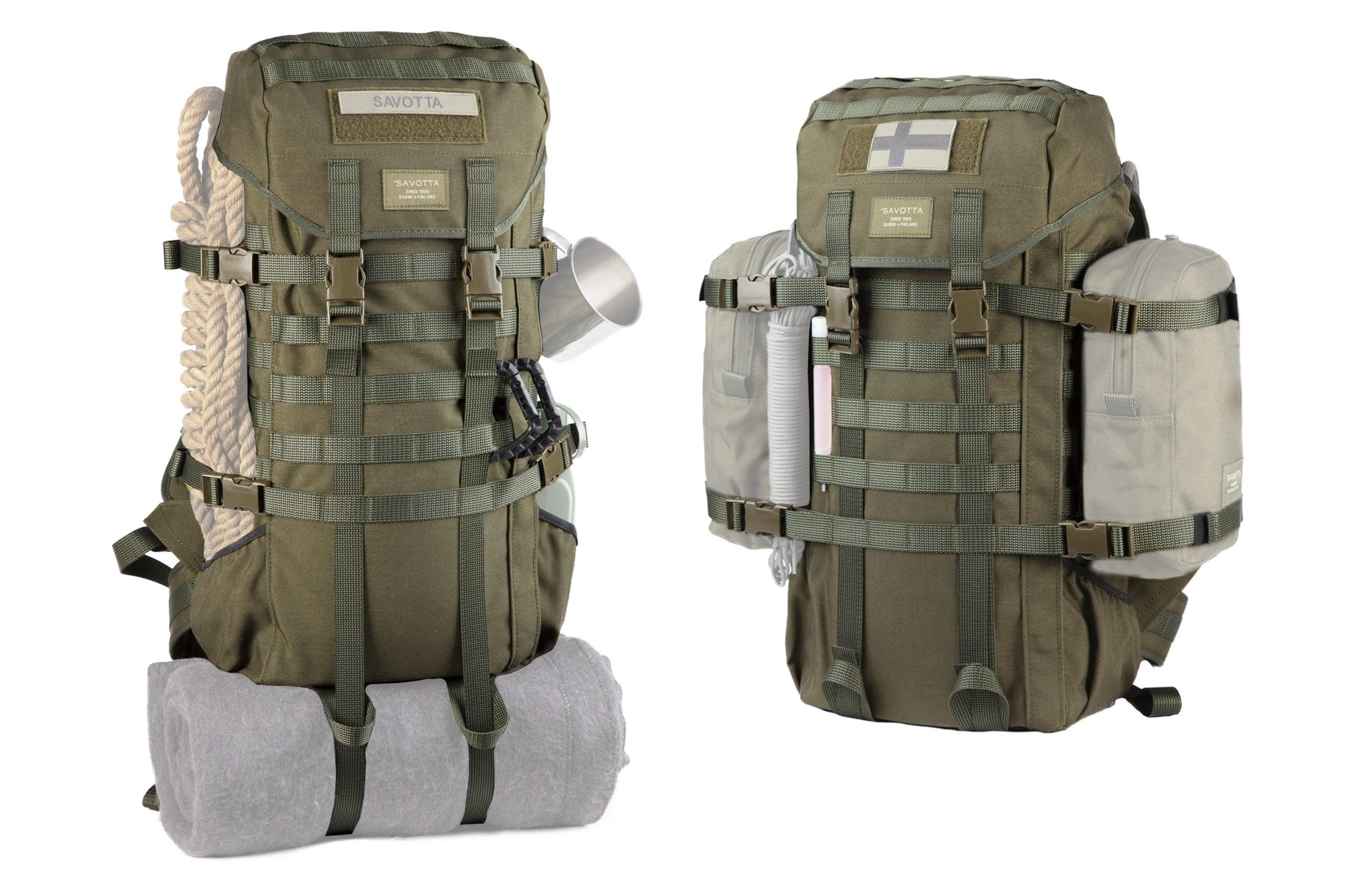 Savotta Jääkäri M mochila 102020270 Black Cordura 1000, 30 L