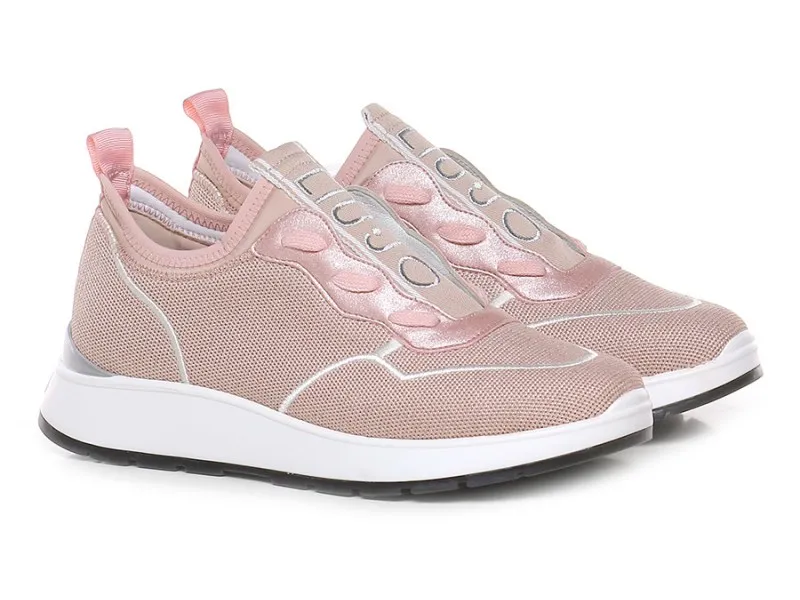 SNEAKERS SIN CORDONES CON LENGÜETA ELÁSTICA BA0029TX LIUJO EN COLOR NUDE