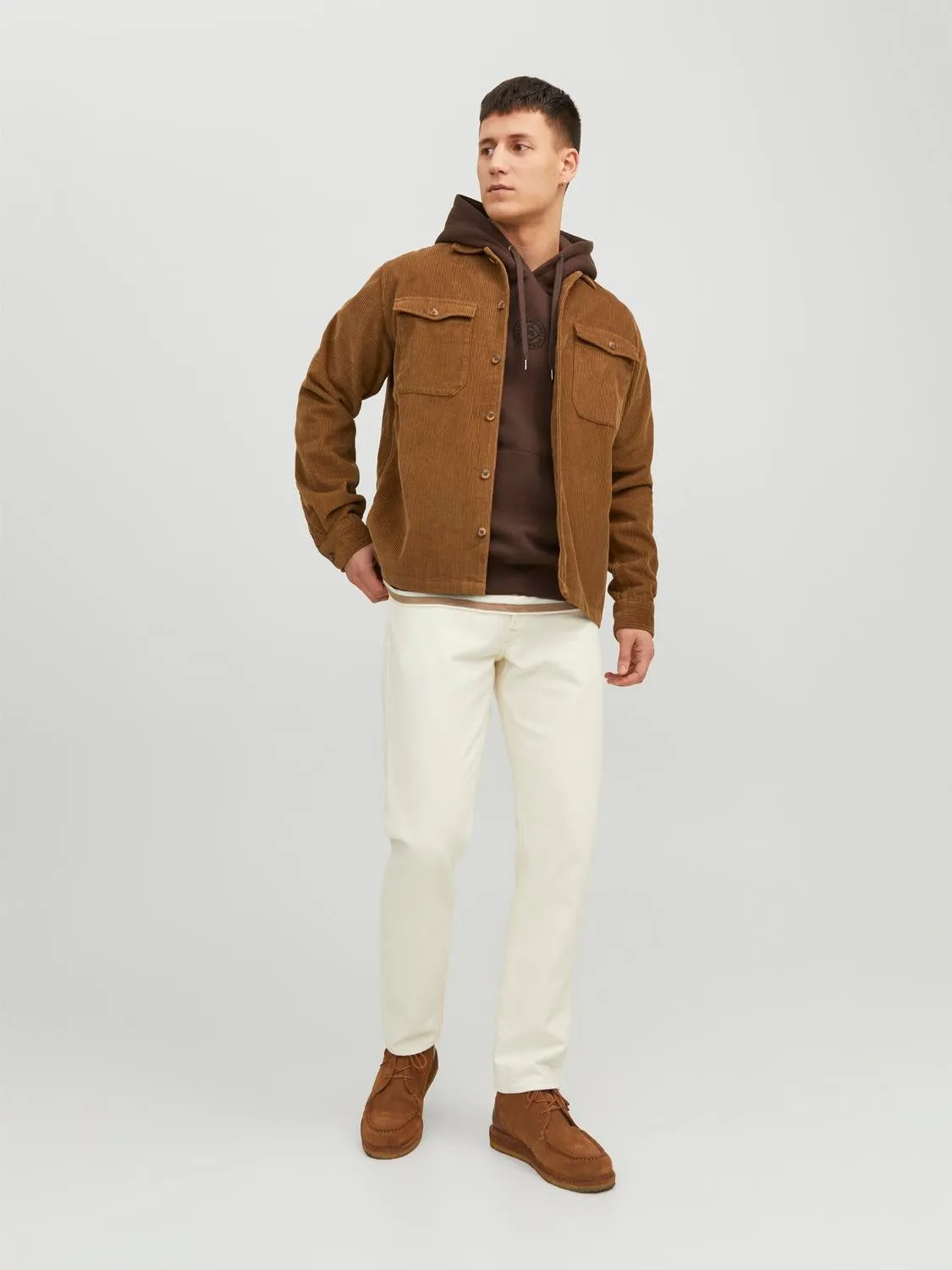 Sobrecamisa Corte comfort | Marrón intermedio | Jack & Jones®