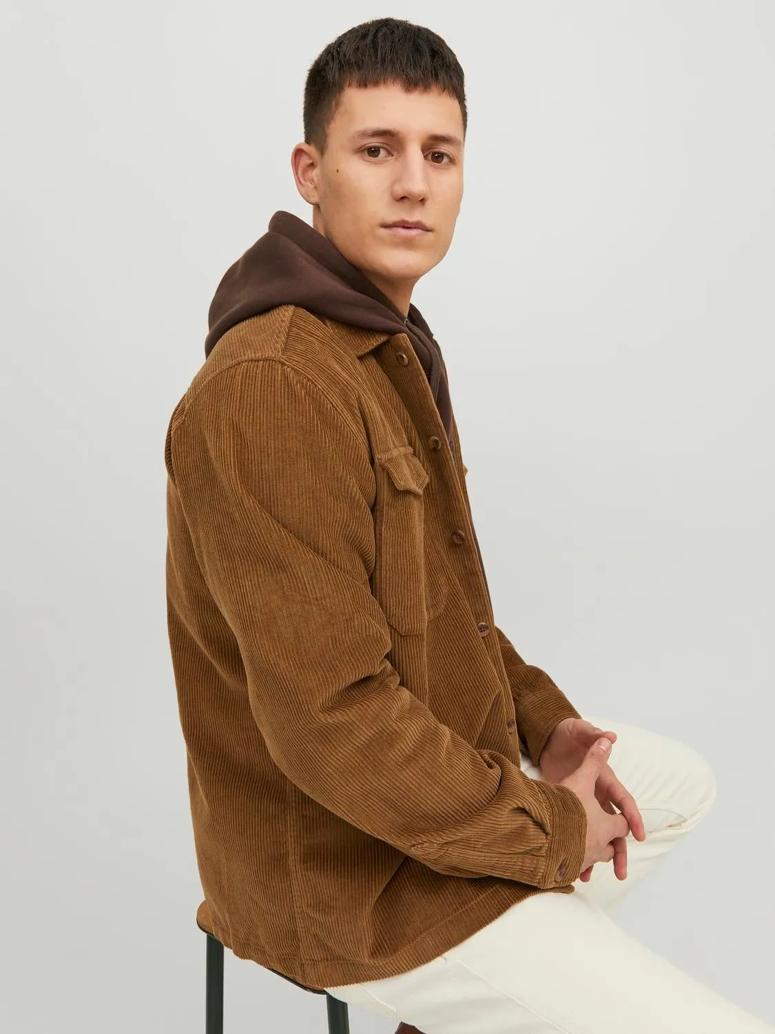 Sobrecamisa Corte comfort | Marrón intermedio | Jack & Jones®