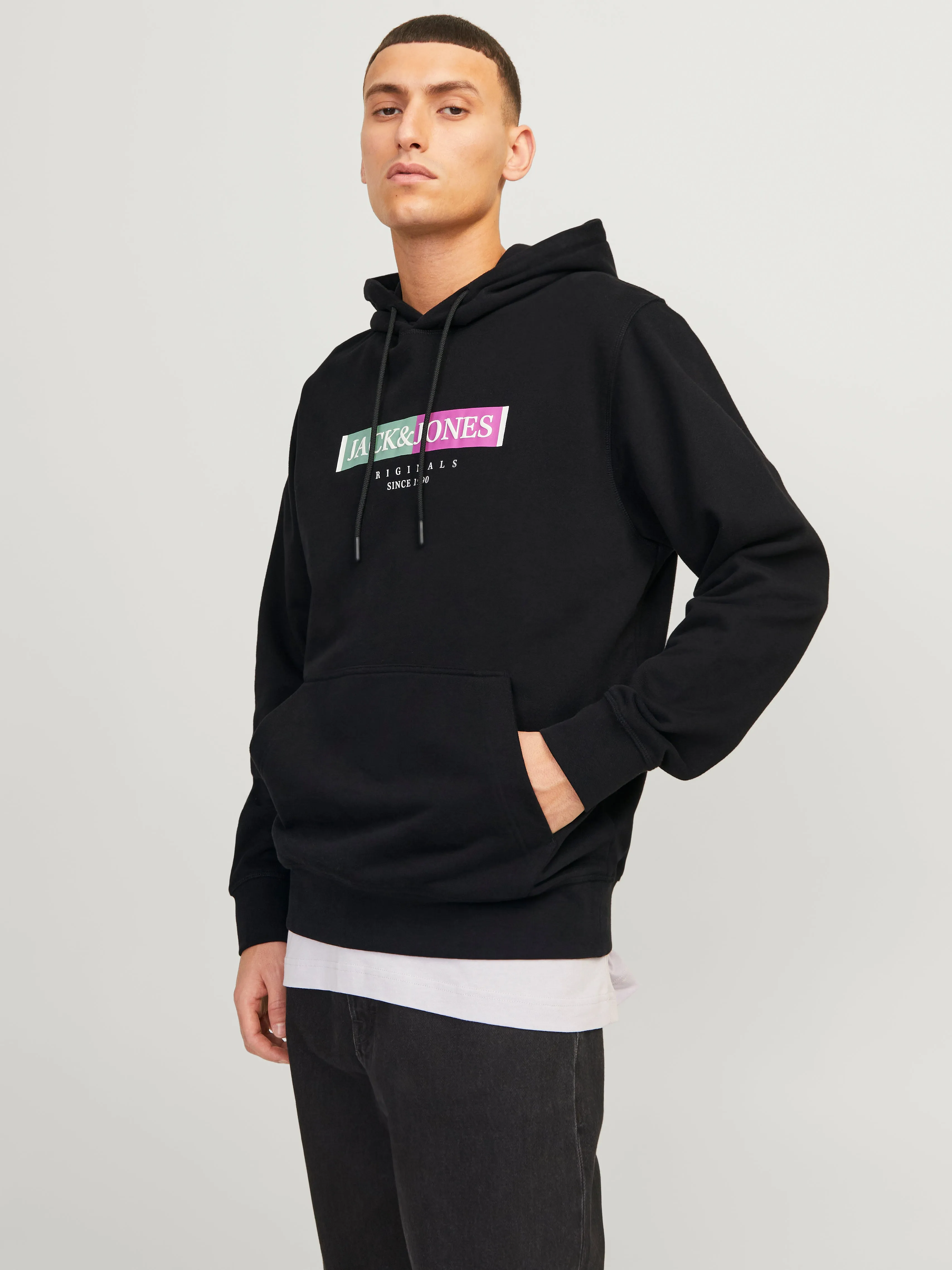 Sudadera con capucha Estampado | Negro | Jack & Jones®