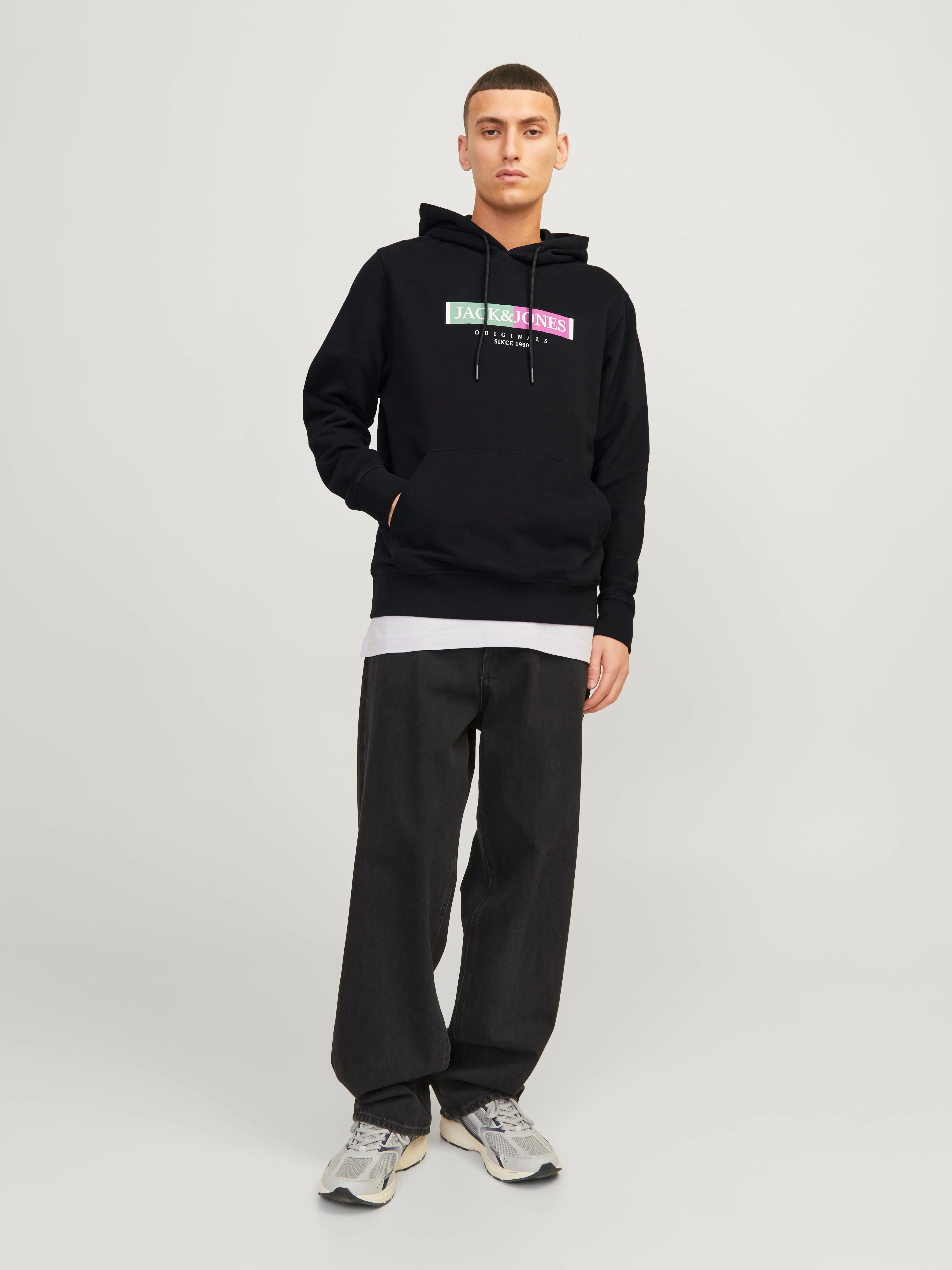 Sudadera con capucha Estampado | Negro | Jack & Jones®