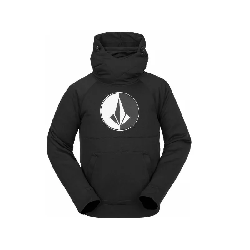 Sudadera con capucha para mujer Volcom RIDING HYDRO HOODIE (BLACK)