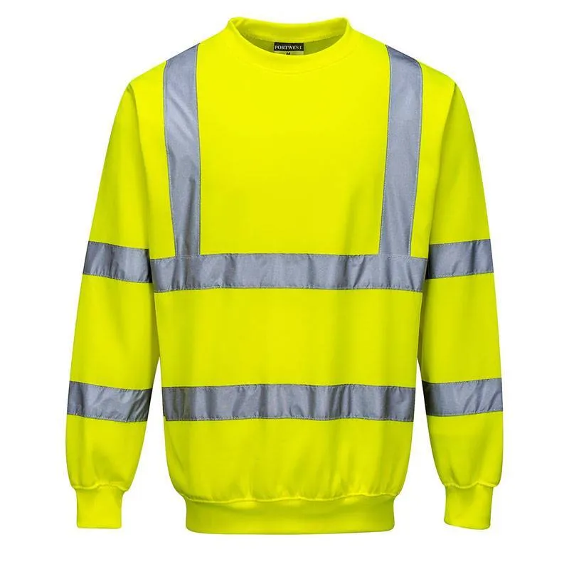 Sudadera cuello redondo alta visibilidad