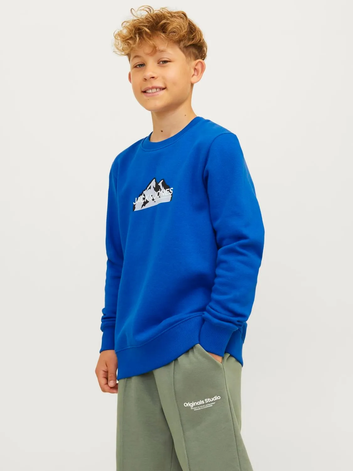 Sudadera Logotipo Junior | Azul intermedio | Jack & Jones®