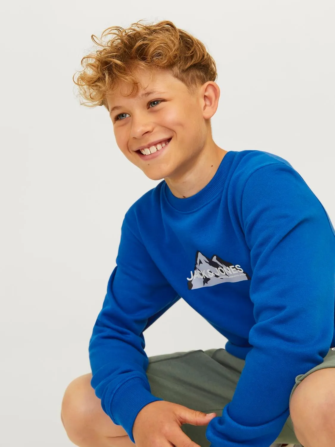 Sudadera Logotipo Junior | Azul intermedio | Jack & Jones®